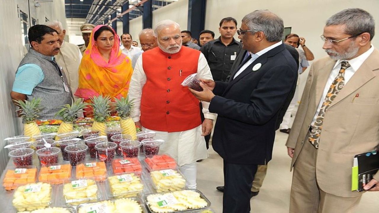 The India Food Park (IFP) in Tumkur, Karnataka began operations in 2014. Credit: Indian Prime Minister’s Office.