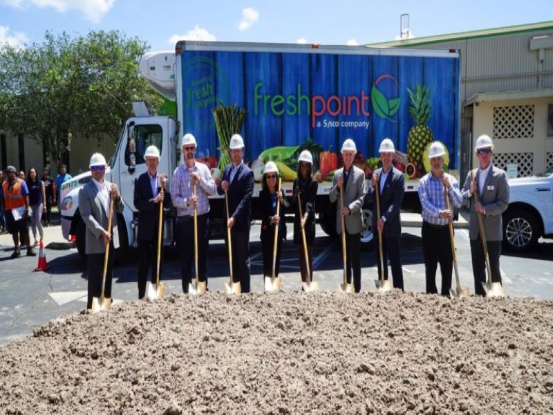 The ground-breaking ceremony of the new facility was held in May 2018. Credit: FreshPoint Inc.